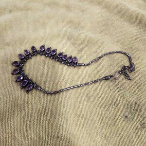 Sterling Silver and Amerhyst Neckclase